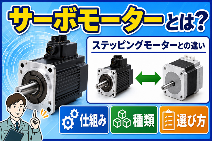 サーボモーターとは？仕組み・種類・ステッピングモーターとの違い・選び方を解説